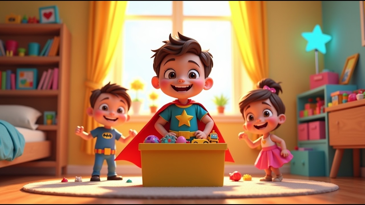 Sparkle Room Challenge | Clean Up Song for Children | Toddler Learning Songs