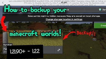 How to backup/export your worlds in Minecraft PE | 2025| No Root | Application mode