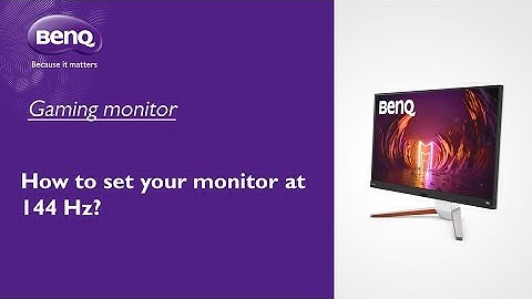 [BenQ FAQ] LCD monitor_How to set your monitor at 144Hz