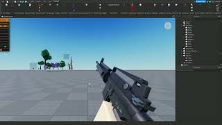 I made my first gun animation #roblox #robloxstudio