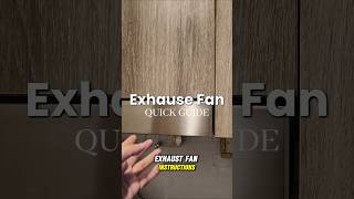 Exhause fan quick guide #furniture #exhausefan