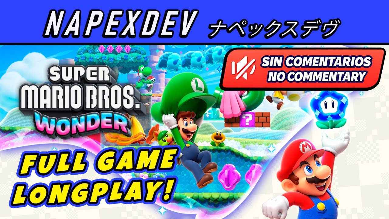 SUPER MARIO BROS. WONDER (NINTENDO SWITCH 2) — GAMEPLAY COMPLETO | FULL GAME LONGPLAY