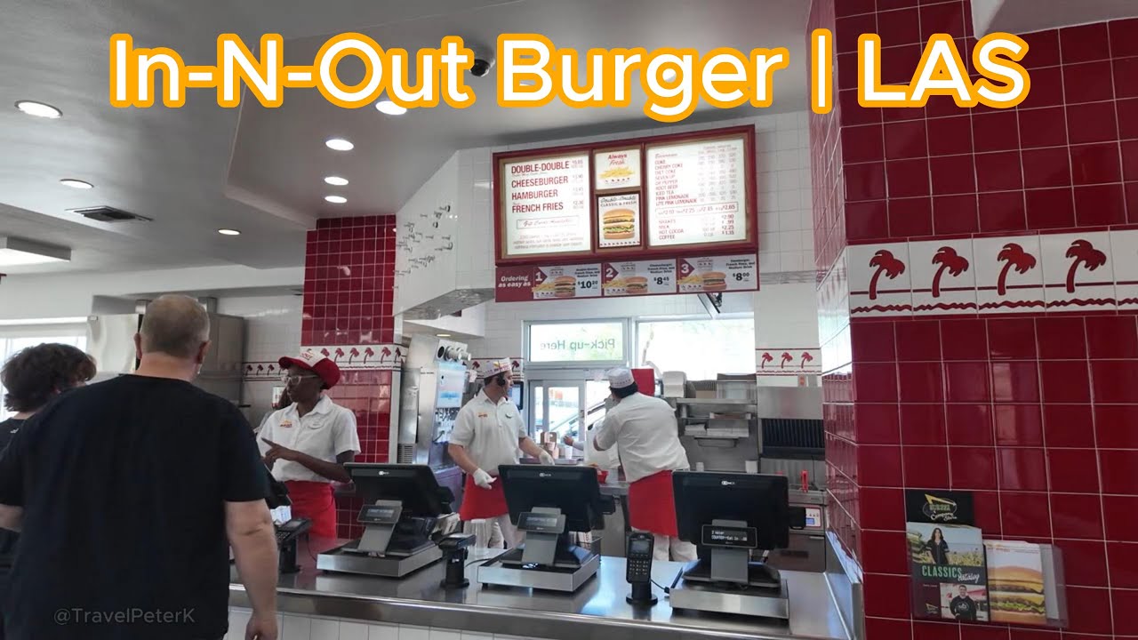 Eating at In-N-Out Burger in Las Vegas