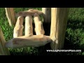 Outdoor Cedar Log End Table from the Cedar Lake Collection Outdoor Cedar Log End Table from the Cedar Lake Collection