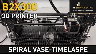 B2X300 3D Printer - Timelapse Spiral Vase
