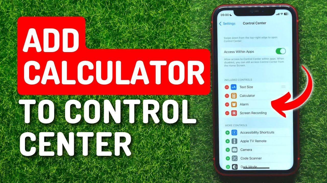 How To Add Calculator Shortcut To Control Center YouTube