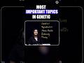 Genetics | Most Important Topics | Zoology | Plus Two