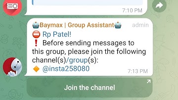 how to force join channel in telegram how to add force bot  In telegram group by Mr Desktop
