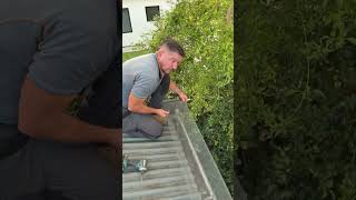 This Simple Invention Keeps Gutters Clean Forever! #diy