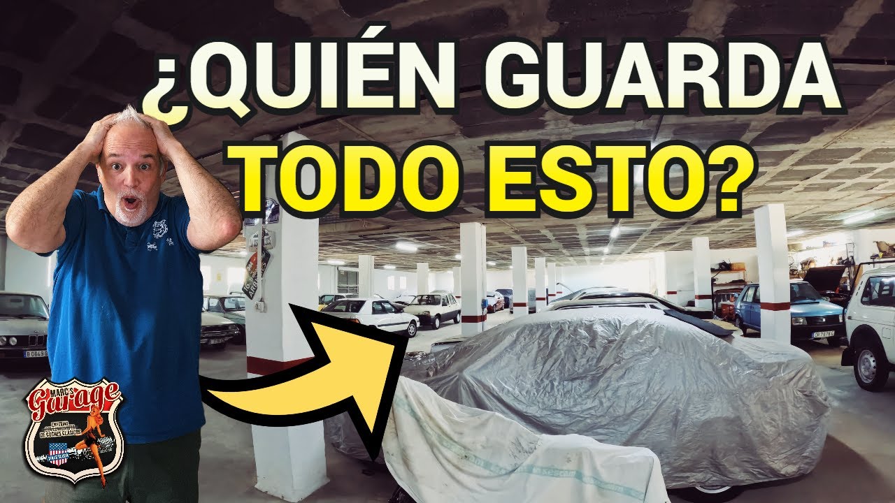 Un loco por los clásicos guardó TODOS los coches populares de los años 80 y 90