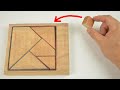 How to Make a Wooden Puzzle and Put this square in the frame, how is it possible