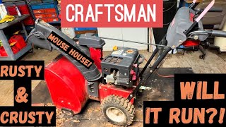 Craftsman 24" Snowblower Will It Run?!  208cc Carburetor / Gas Tank  Replacement
