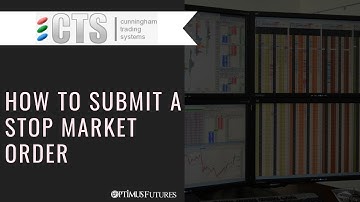 CTS T4 Desktop - How to submit a Stop Market Order