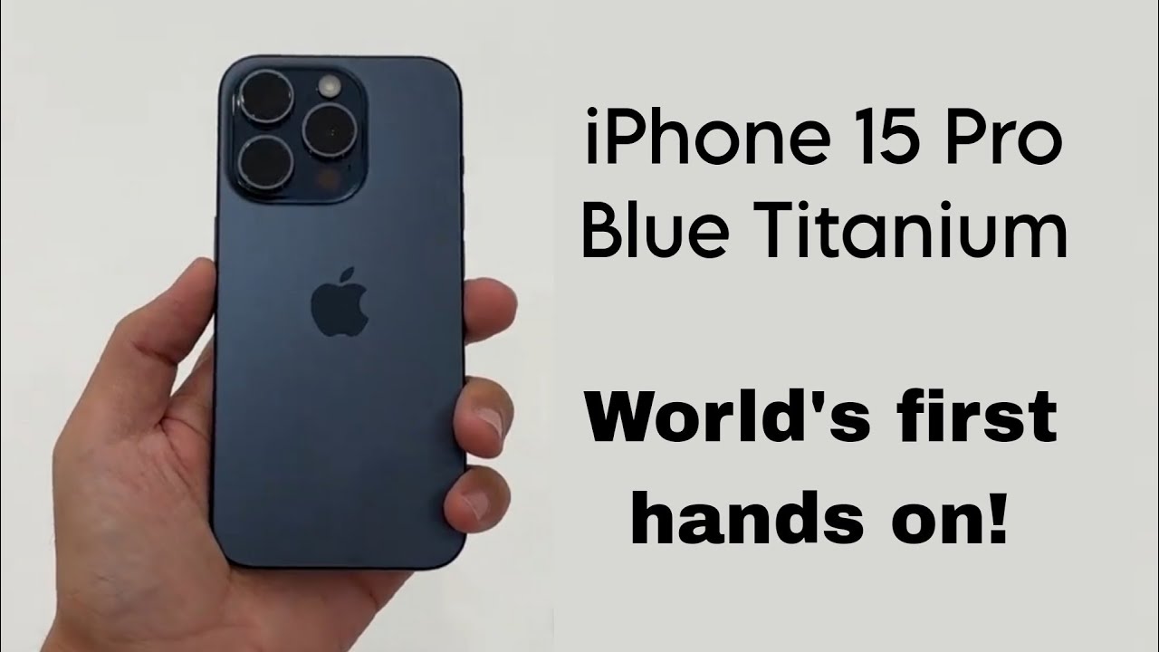 Apple iPhone 15 Pro Max 1 To Bleu Titane nouveau smartphone