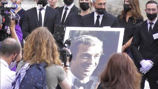 Les stars arrivent aux obsèques de JeanPaul BELMONDO le 10 septembre 2021 (Dany Boon Jean Dujardin)