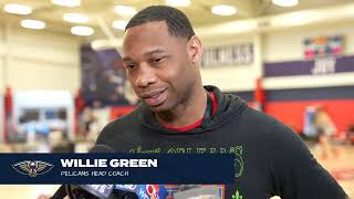 Willie Green talks late-game offense, Dyson Daniels' recovery | Pelicans Practice 3\/18\/2024