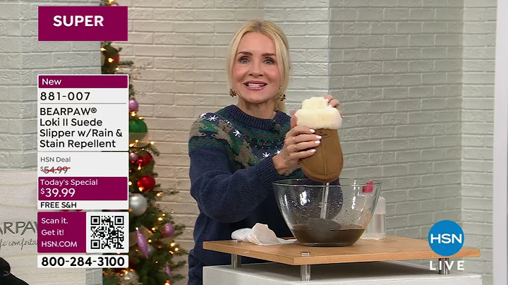 BEARPAW Loki II Suede Slipper with Rain   Stain Repellent