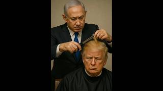 Netanyahu Gives Trump A Haircut... And Makes Him Bald Funny Political Skit