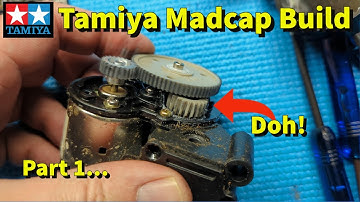 Tamiya Madcap Build Part 1 (Kit# 58082) - Building the Ball Diff and Gearbox