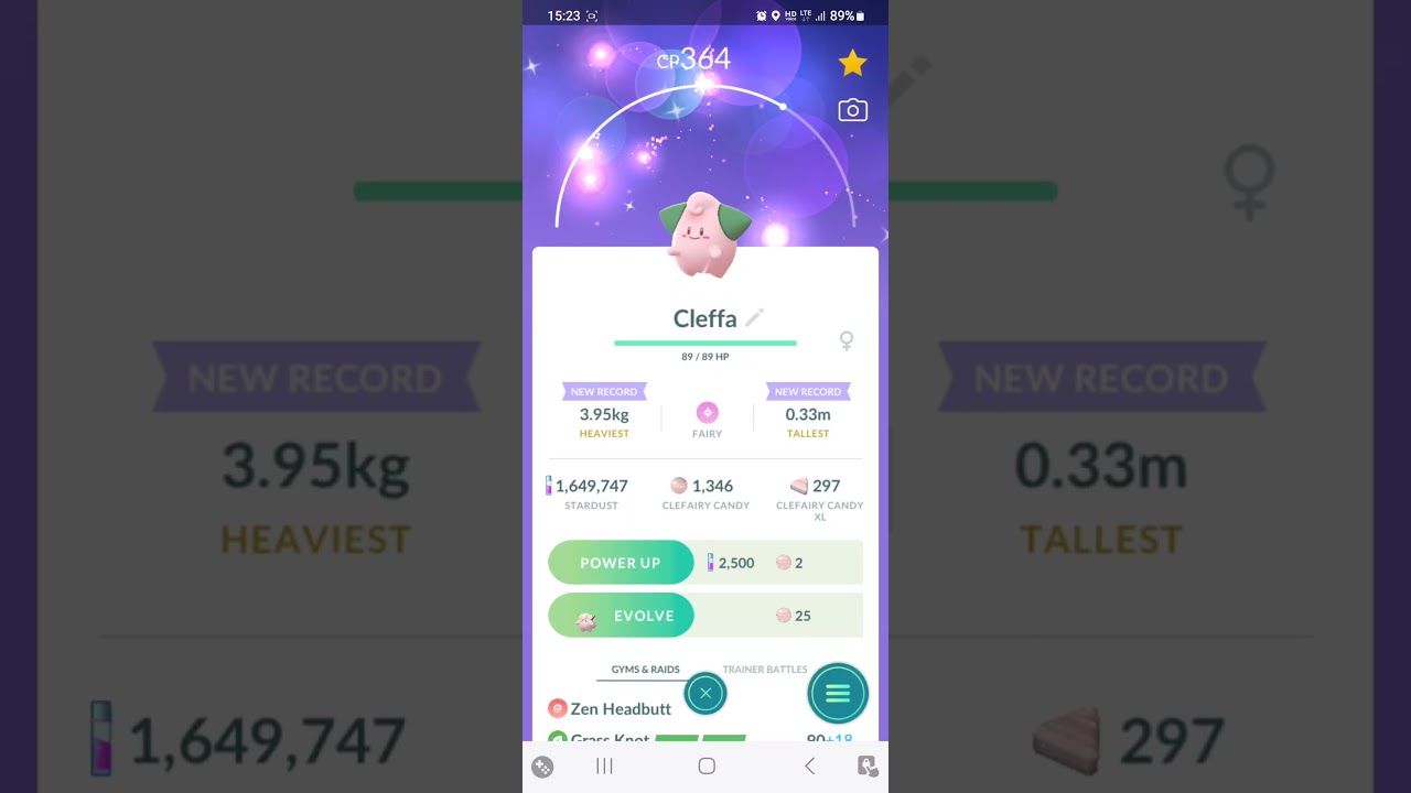 Very first shiny Cleffa hatched from an egg