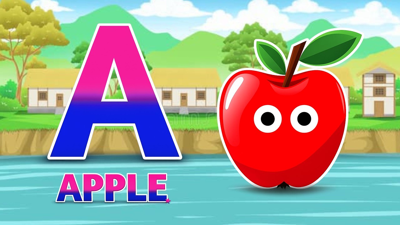 Phonics Song 2 with TWO Words in 3D - A For Apple🍎🍏- ABC Alphabet Songs ...