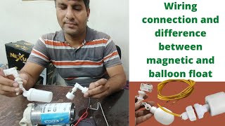 wiring connection and diffrence between baoon and magnetic RO float
