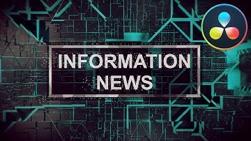 3D Information News Intro ★ DaVinci Resolve Templates ★