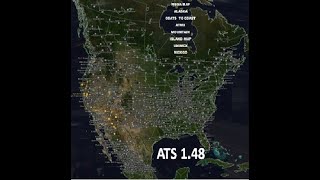 ATS 1.48 | Descarga E Instala El Mega Mapa Coast To Coast-Alaska-Unimex-ATMX-Mountain-México