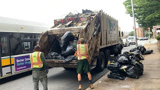 Garbage Truck vs. 120 Trash Bags