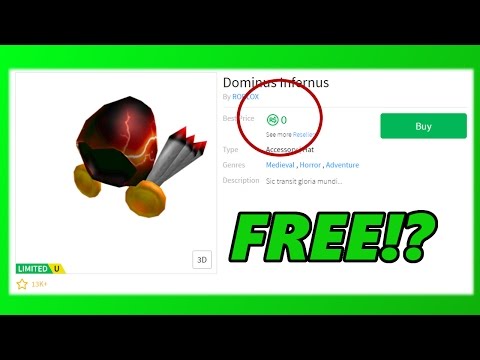 Getting A Free Dominus Youtube - free roblox dominus for avatar