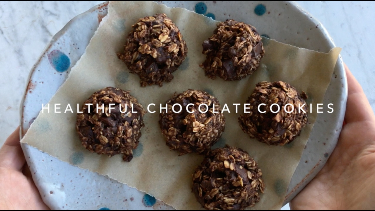 Healthful Double Chocolate Cookies (VEGAN / GF) YouTube