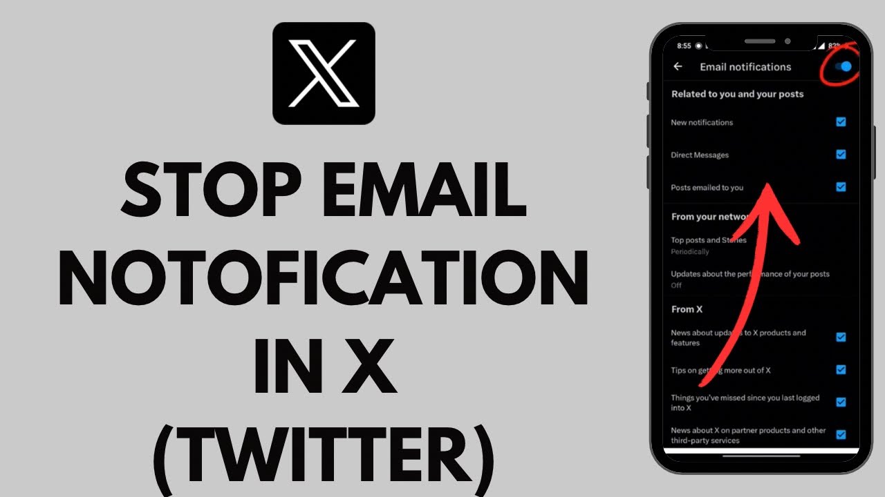 Twitter Work Stop How to Stop Receiving Emails in X (Twitter) App 2024 | Stop Twitter ...