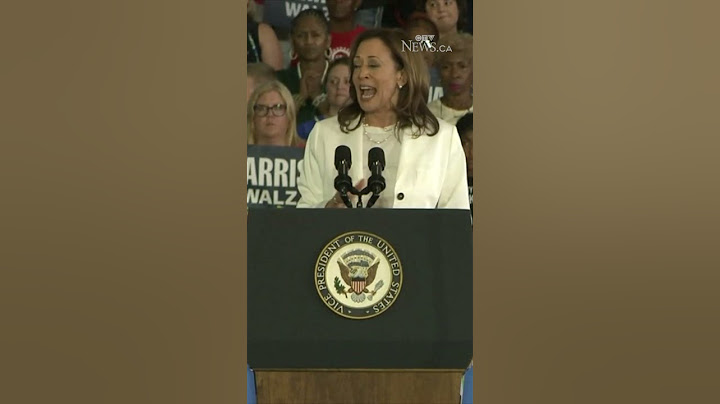 Kamala Harris responds to protesters in Michigan