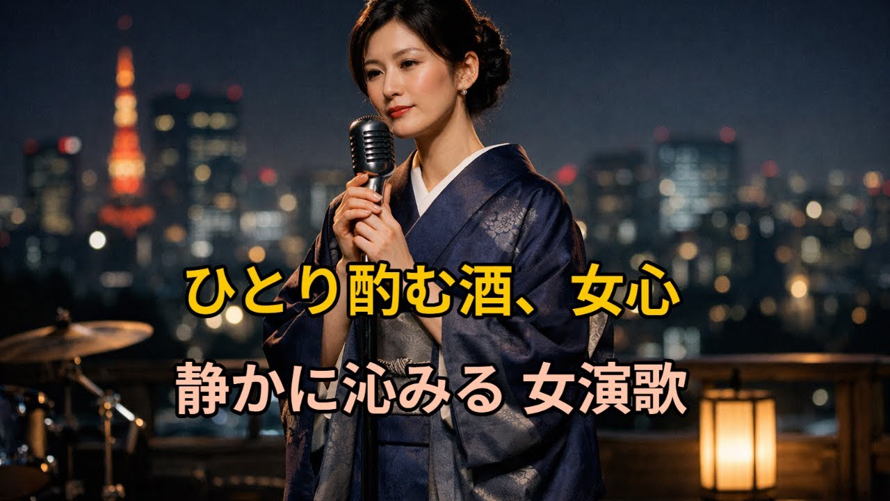 ひとり酌む酒と女心 哀愁の演歌集 - YouTube