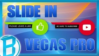 Information Slide Leave a Like and Subscribe Cards and Add Audio in Sony Vegas Pro Update