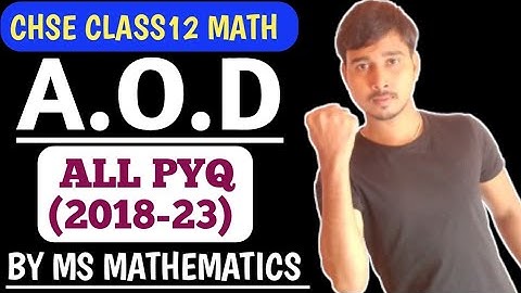 Application Of Derivatives Class 12 CHSE ODISHA || ALL PYQ (2018-23) || #chse #msmathematics