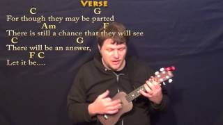 Let it Be (The Beatles) Ukulele Cover Lesson with Chords/Lyrics chords