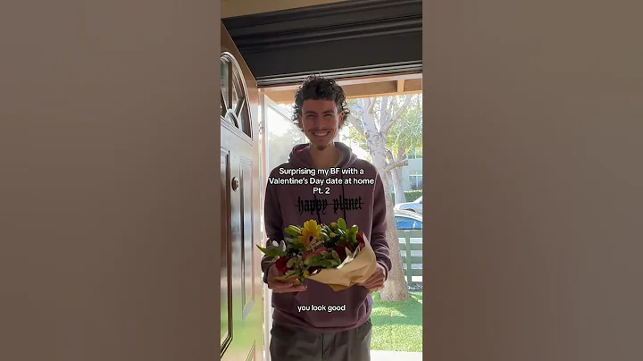 •surprising my BF with a Valentine’s Day date at home pt.2• #shorts #couple #pov #viral #date
