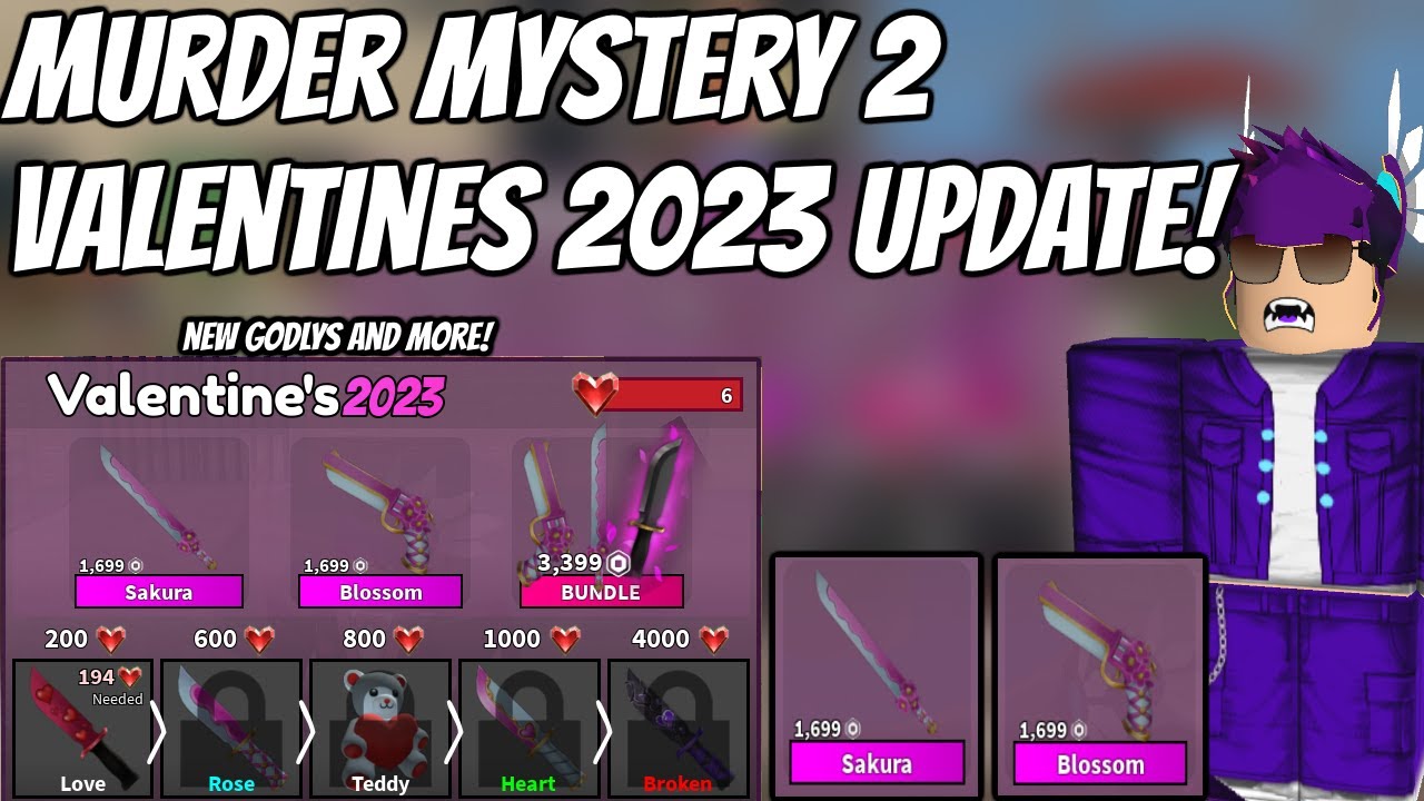 MM2 *NEW* GODLYS & MORE VALUES! Supreme Values Murder Mystery 2 Valentines  Update 2023 