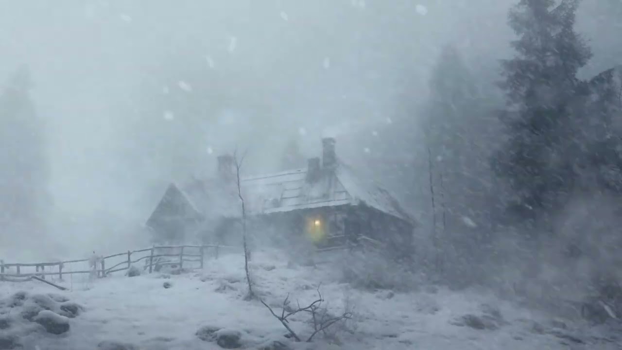 Extremely Strong Wind Sounds for Sleeping┇Heavy Blizzard & Loud Blowing Snow┇Sounds to Sleep & Study