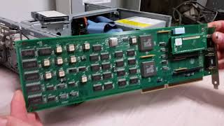 Inside the ES/9000 Console
So I managed to get inside the ES/9000 console (it was easier than I thought it would be). What is this weird serial card for? Is this the thing that actually talks with the 9221? Inside the ES/9000 Console