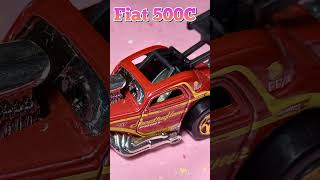 Fiat 500C #carrosminiaturas #coleções #hotwheels Hot Wheels Fiat 500 C