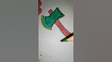 Axe Drawing | How To Draw An Axe Step By Step #drawing #shorts #howtodraw #trending #shortsfeed #art