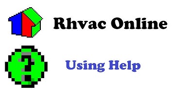 Elite Software Rhvac for ACCA Manual J, D, and S Calculations - Using the Help in Rhvac Online