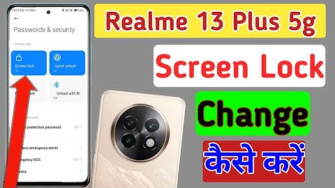 Realme 13 Plus 5g screen lock kaise change kare/ Realme 13 Plus 5g pattern lock change kaise kare