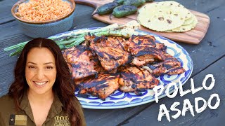 Grilled Mexican-style Pollo Asado Chicken - SO GOOD!