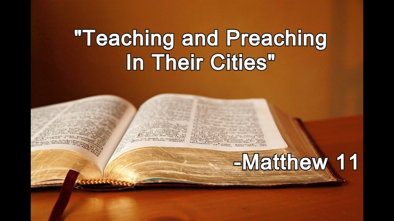 Teaching and Preaching In Their Cities - YouTube