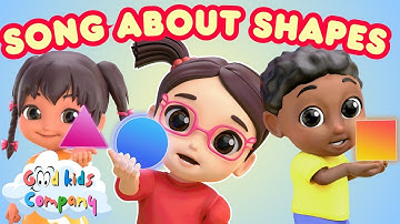 Song About Shapes + Learn about Circles, Triangles, Rectangles, and Squares | Good Kids Company