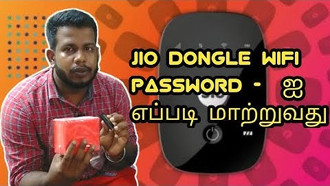 How To Change Jio Dongle Wifi Password | Tamil | 2020 | Tricks
