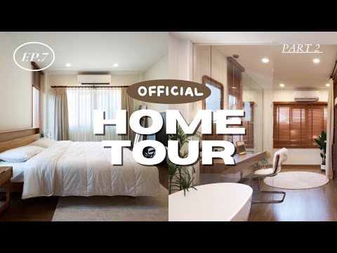 Home tour ep.7 | พาทัวร์ชั้นบน ห้องนอน/ห้องน้ำ/ห้องแต่งตัว/สตู